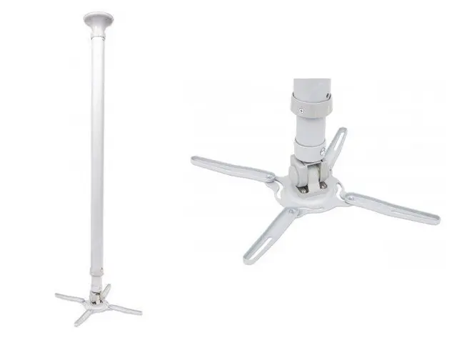 Stropný držiak 122-202cm strieborný