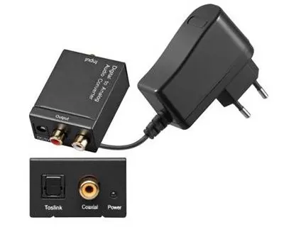 Konvertor Toslink SPDIF na analóg