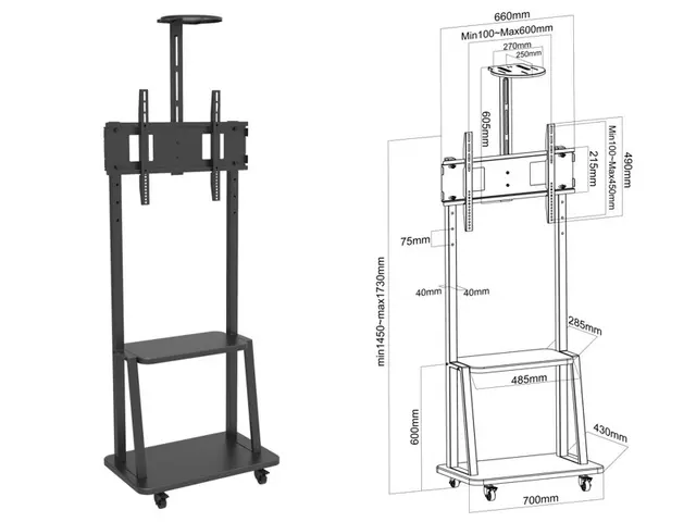 TECH mobilný stojan 32-70" 60kg
