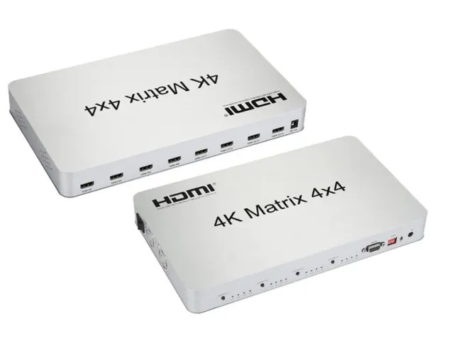 4x4 HDMI maticový prepínač 4K