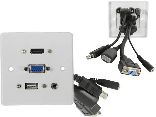 Vertx zásuvka HDMI, VGA, USB, audio