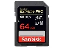 SanDisk Extreme Pro SDXC 64 GB UHS-I 95 MB/s class 10